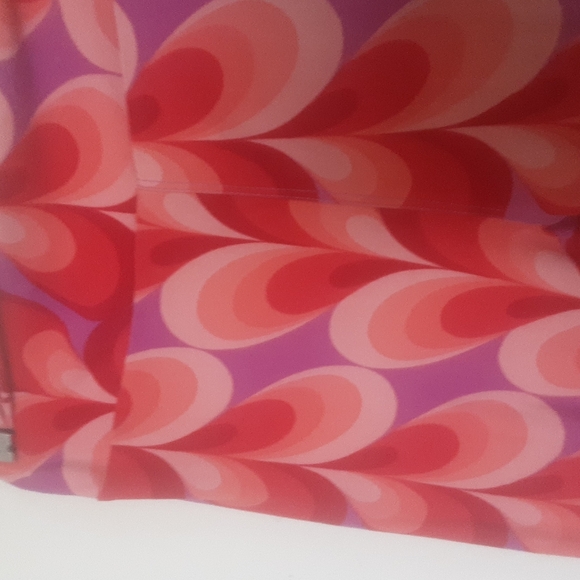 Lularoe Purple Pink Peacock Feather Design Legging OS - Picture 2 of 5